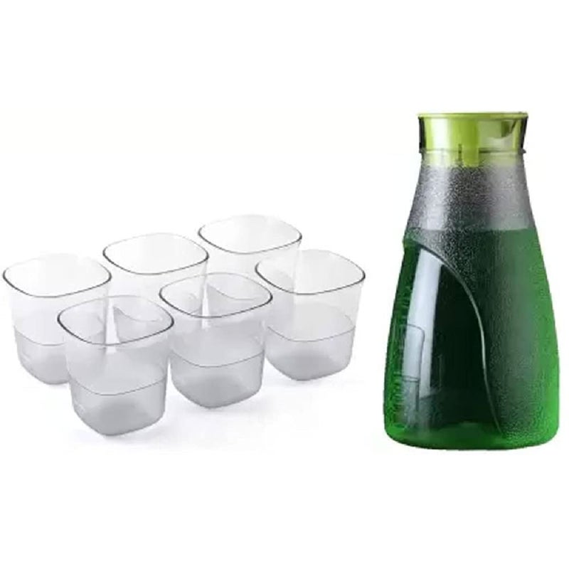 Kytaste Lemon Set Water jug with 6 Water GlassMulti Color 1 pc Multicolor - Image 2
