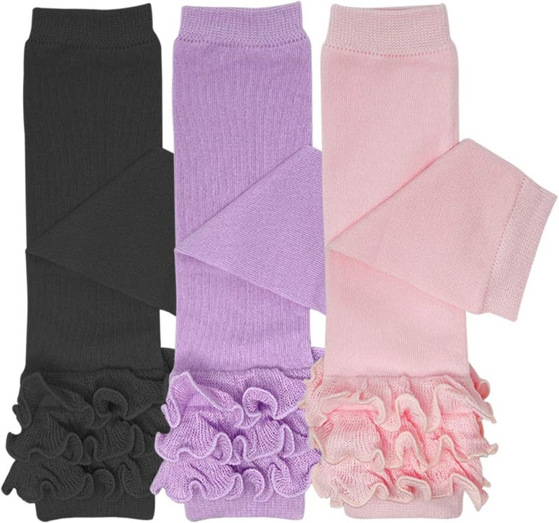 Bowbear 3 Pair Cheerful Ruffles Baby Leg Warmers - Image 1