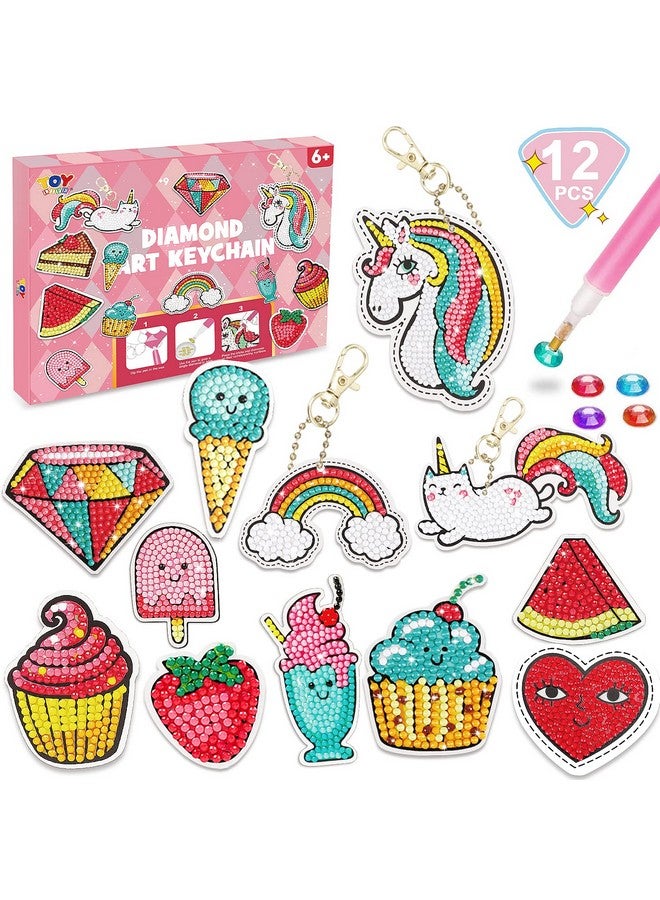 Toy Diamond Art Kits Kids With Keychains Painting Diamond Kits For Kids Gem Art Diamond Kids Painting Gem Diamond Art And Crafts For Girls Age 8 12 Diamonds Gem Art Kits Unicorn Painting Kit - Image 1