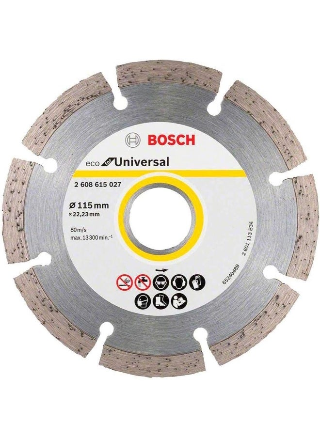 BOSCH - Bosch Eco for Universal Segmented Diamond Cutting Disc, for small angle grinders | Model: 2608615027 - Image 1