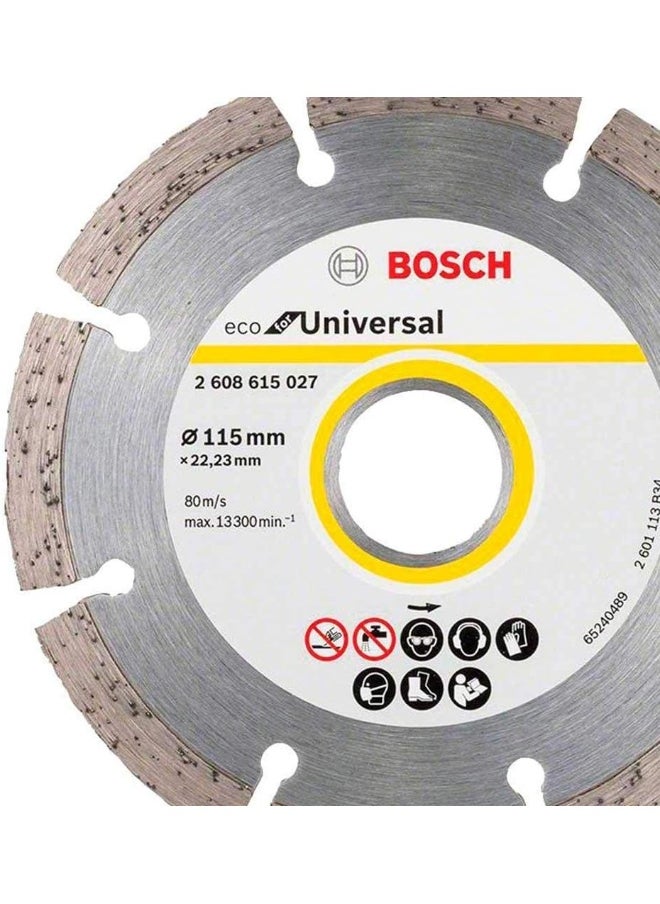 BOSCH - Bosch Eco for Universal Segmented Diamond Cutting Disc, for small angle grinders | Model: 2608615027 - Image 1