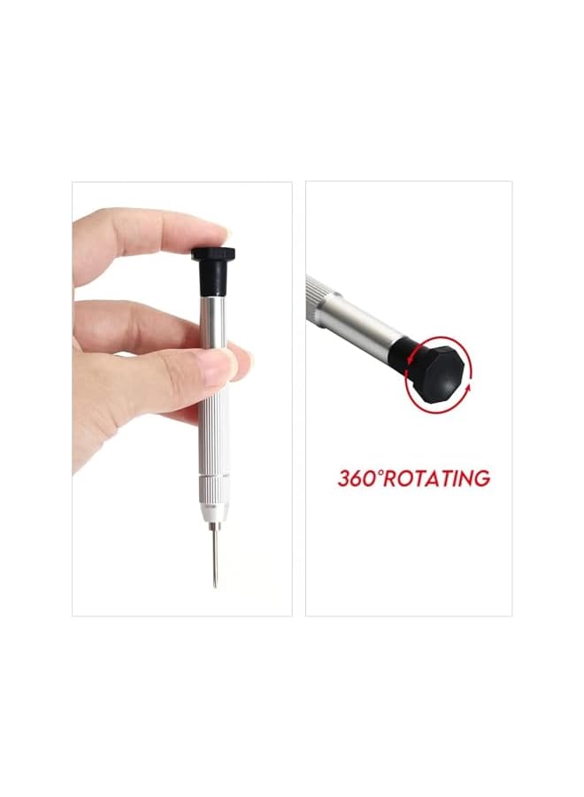 promass Screwdriver Set, Eyeglass repair kit with 10-style screwdrivers/nose pads/4 in 1 portable screwdrivers/ear hook/tweezer and 500pcs eye repair screw - Image 4