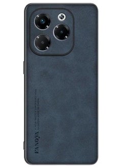 Case Compatible with Infinix Note 40X 5G 2024 Case, Plain Leather Soft TPU Silicone Bumper Anti-Fingerprint Shockproof Protective Cover for