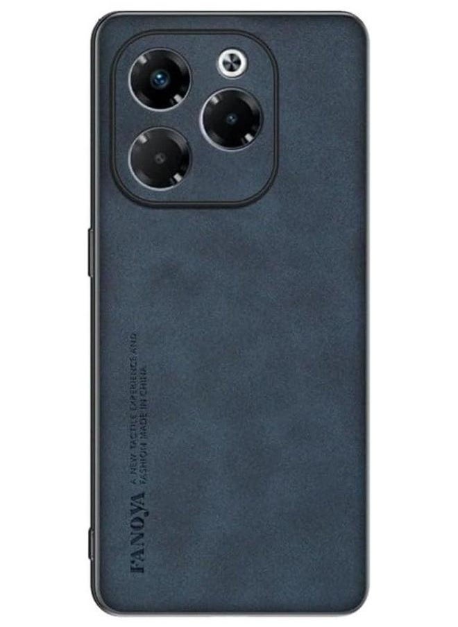 Generic - Case Compatible with Infinix Note 40X 5G 2024 Case, Plain Leather Soft TPU Silicone Bumper Anti-Fingerprint Shockproof Protective Cover for - Image 1