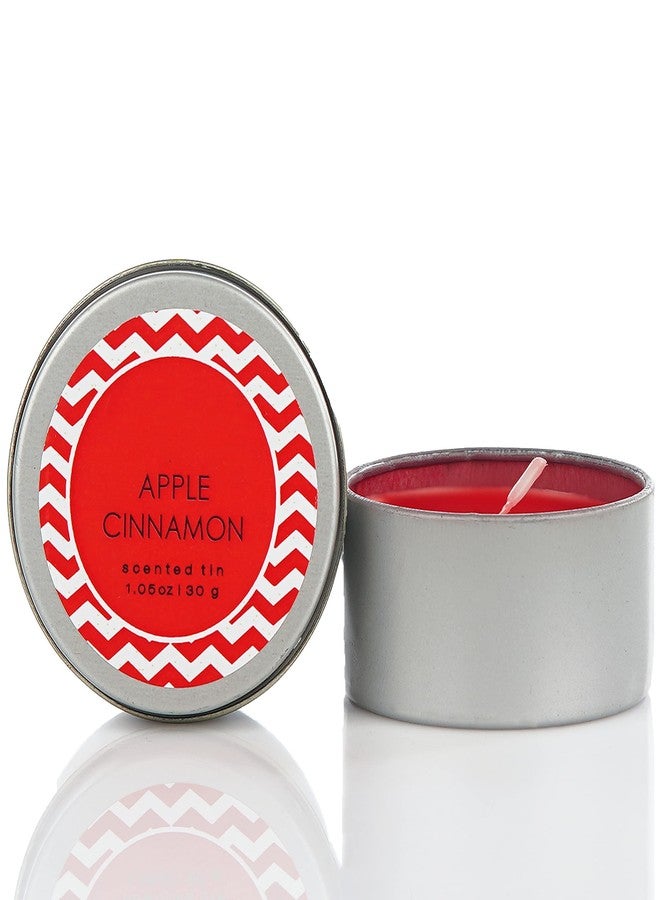 ARPHIBO 4 Mini Tin Aroma Apple Cinnamon Scented Candle for Home Decor | Best Gift for Birthday, Diwali & Christmas | Burning time - 4 Hour Each I 30 Gm Each Pack of 4 - Image 5