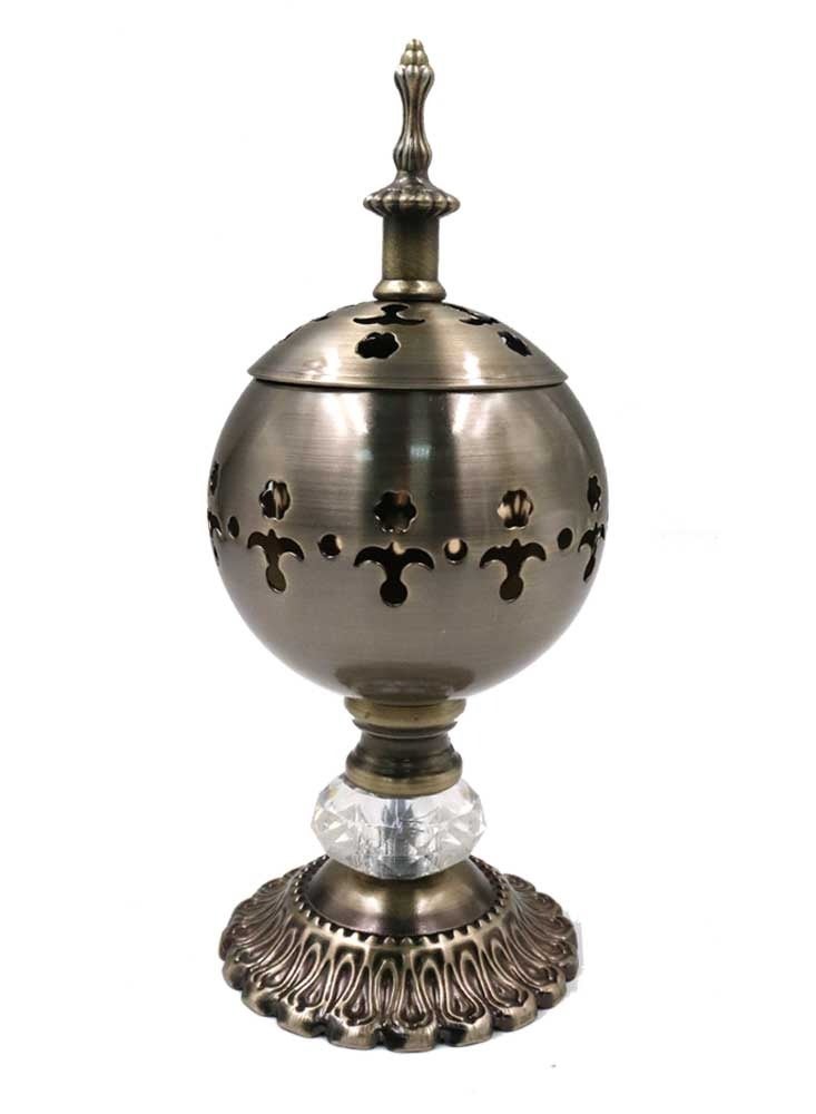 Bakhoor BoSidin Oud Bakhoor Arabic Incense Burner Electric Mabkhara Bronze - Image 1
