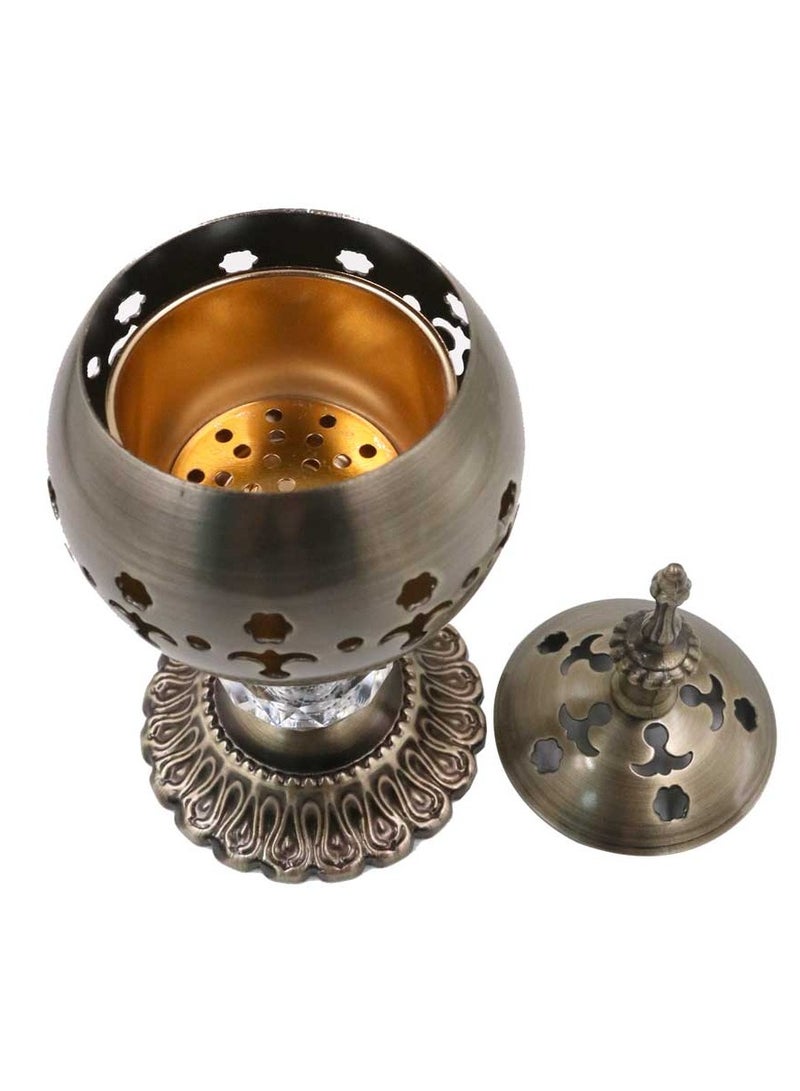 Bakhoor BoSidin Oud Bakhoor Arabic Incense Burner Electric Mabkhara Bronze - Image 2