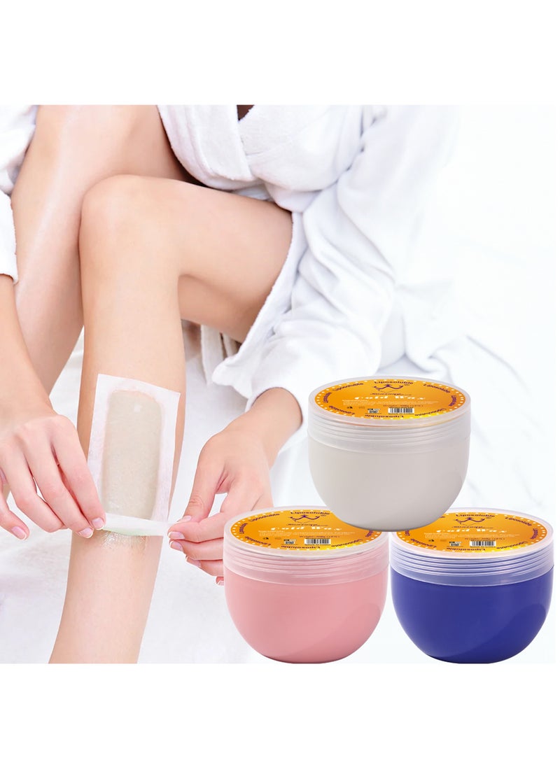 Konsung Beauty - Ready To Use Depilatory Cold Wax Hair Removal With 100 Pieces Wax Paper Strip - Lavender - Image 1