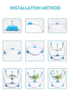FULL JOY Baby Activity Jumper Bouncer, Infant Activity Center With Music, Lights And Sounds - 3 Adjustable Heights, 360° Rotation  - Image 4