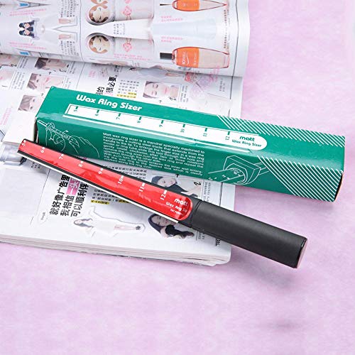 ZERONE أداة قياس حجم الخاتم من زيرون، أداة قياس حجم الخاتم الشمعي لزيادة قطر الثقوب في خواتم الشمع إلى الحجم الصحيح للأصابع - Image 4