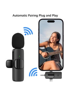 MMG Wireless Lavalier Microphone 3 in 1 for iPhone iPad USB C Smartphone Computer Camera, Plug and Play Intelligent Noise Reduction Mini Mic for Vlog YouTube TikTok Live Streaming (1 MIC)  - Image 4