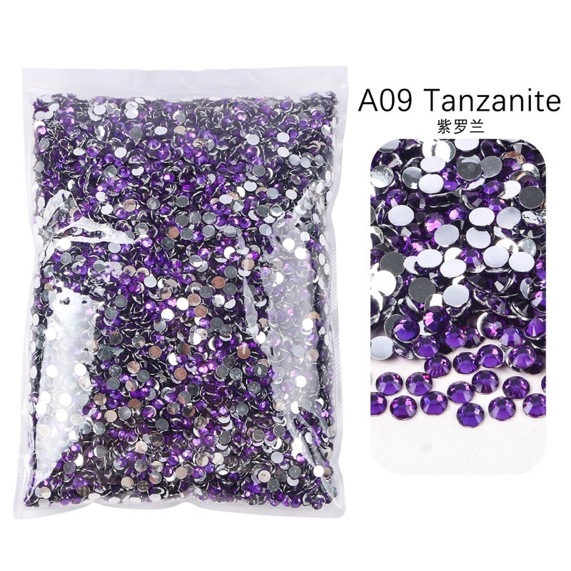 Selling Semi-Circle Resin Diamond Fantasy Jelly Ab Color Nail Diamond Mobile Phone Case Violent Bear Sticker Diamond Diy Accessories - Image 1