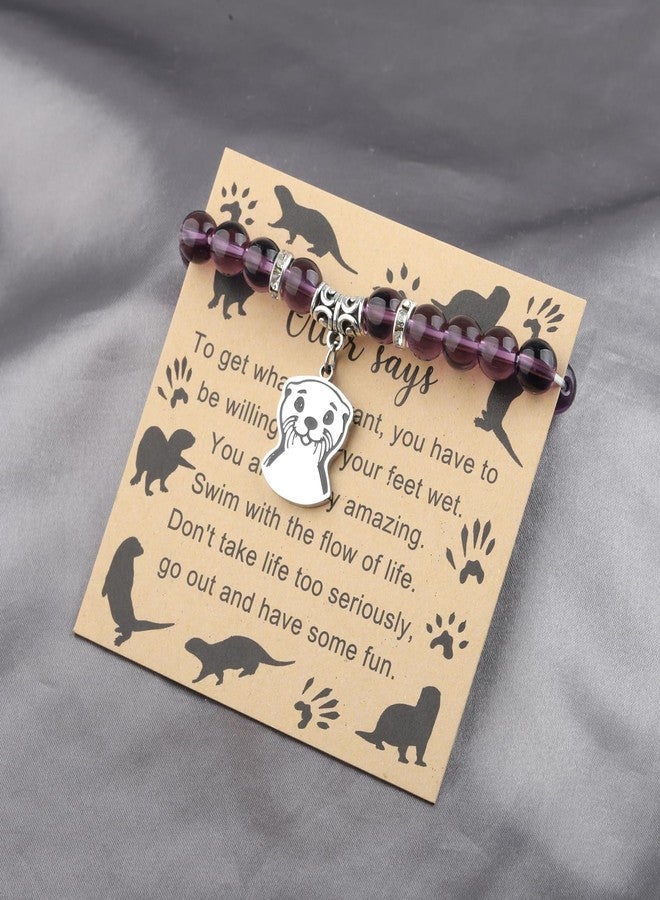 FAADBUK Otter Bracelet for Otter Lover - Animal Lover Gift (Otter Card) - Image 4
