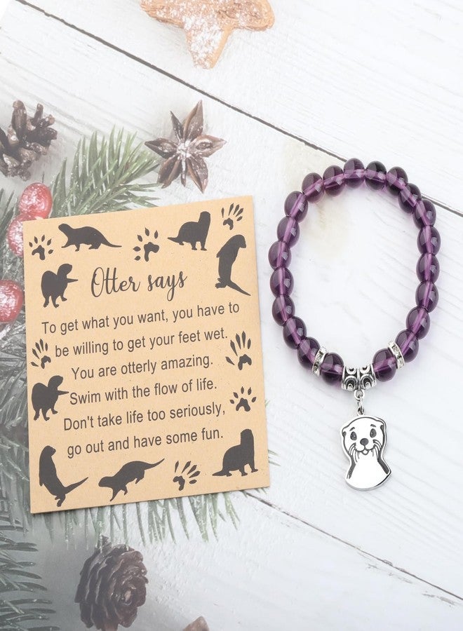 FAADBUK Otter Bracelet for Otter Lover - Animal Lover Gift (Otter Card) - Image 5