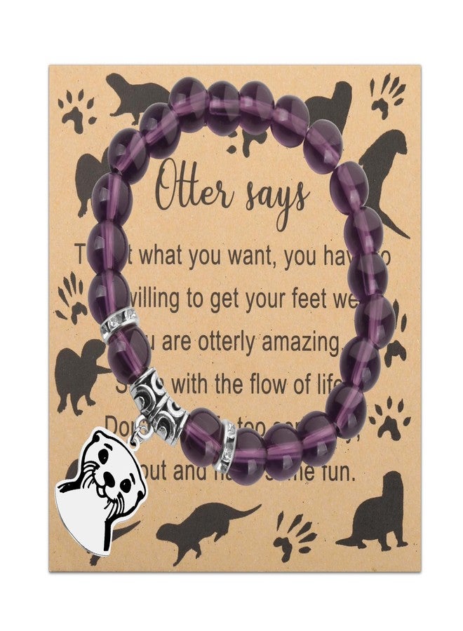 FAADBUK Otter Bracelet for Otter Lover - Animal Lover Gift (Otter Card) - Image 1