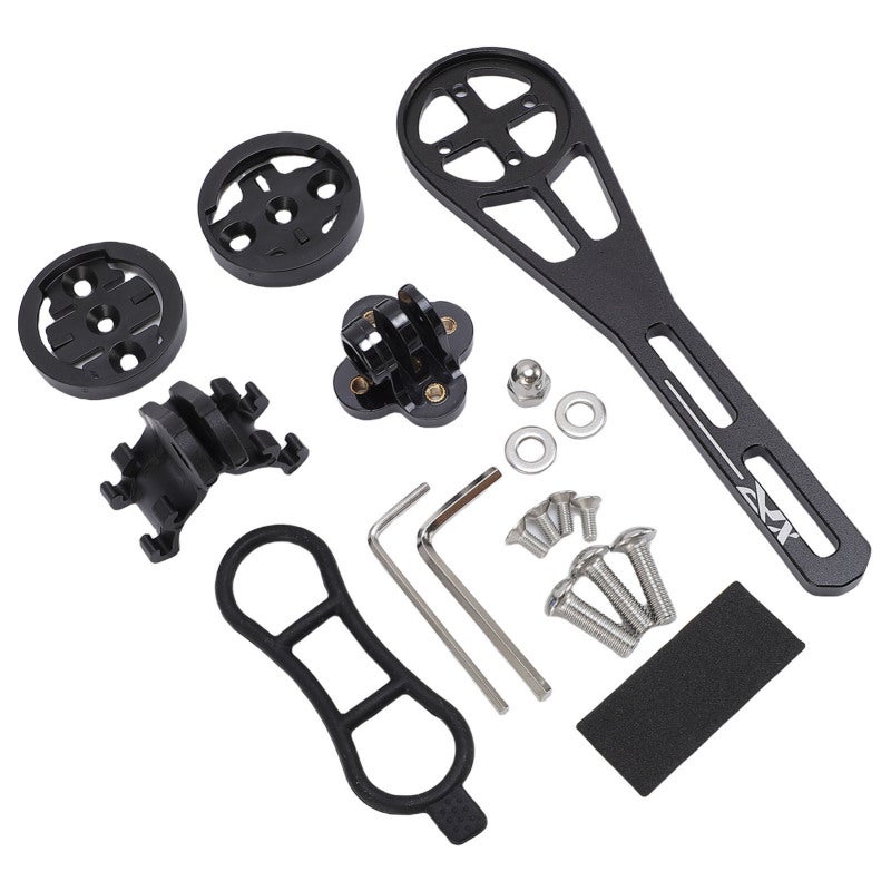 ENLEE Bike Computer Mount Multi Angle Adjustment Extended Road Bike Handlebar Out Front Mount - Lightweight Aluminum Alloy Shockproof Non Slip Design for Cycling Data Display - Image 4