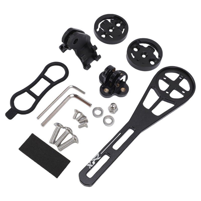 ENLEE Bike Computer Mount Multi Angle Adjustment Extended Road Bike Handlebar Out Front Mount - Lightweight Aluminum Alloy Shockproof Non Slip Design for Cycling Data Display - Image 3