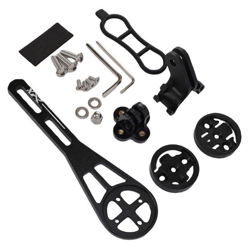 ENLEE Bike Computer Mount Multi Angle Adjustment Extended Road Bike Handlebar Out Front Mount - Lightweight Aluminum Alloy Shockproof Non Slip Design for Cycling Data Display - Image 5