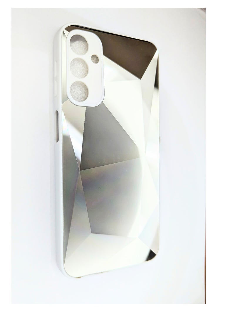 TWEGGON Samsung A25 5G Case, Protection Case with Diamond Pattern for Samsung Galaxy A25 5G Silver 