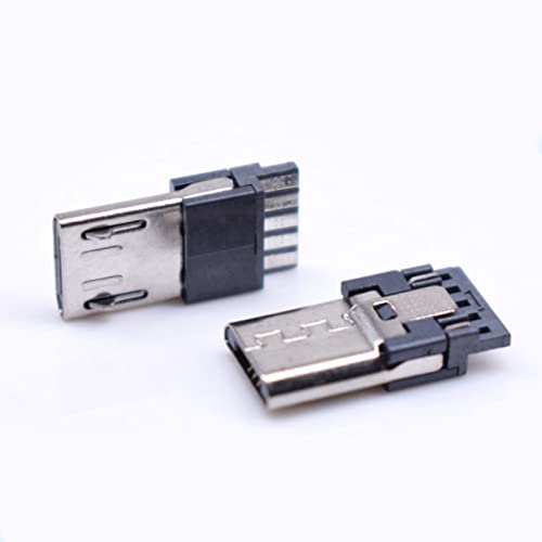 Teansic 20 Pcs Micro USB Type B Male 5-Pin Jack Port Solder Connector USB Connectors Straight Solder Repair Replacement Adapter - Image 5