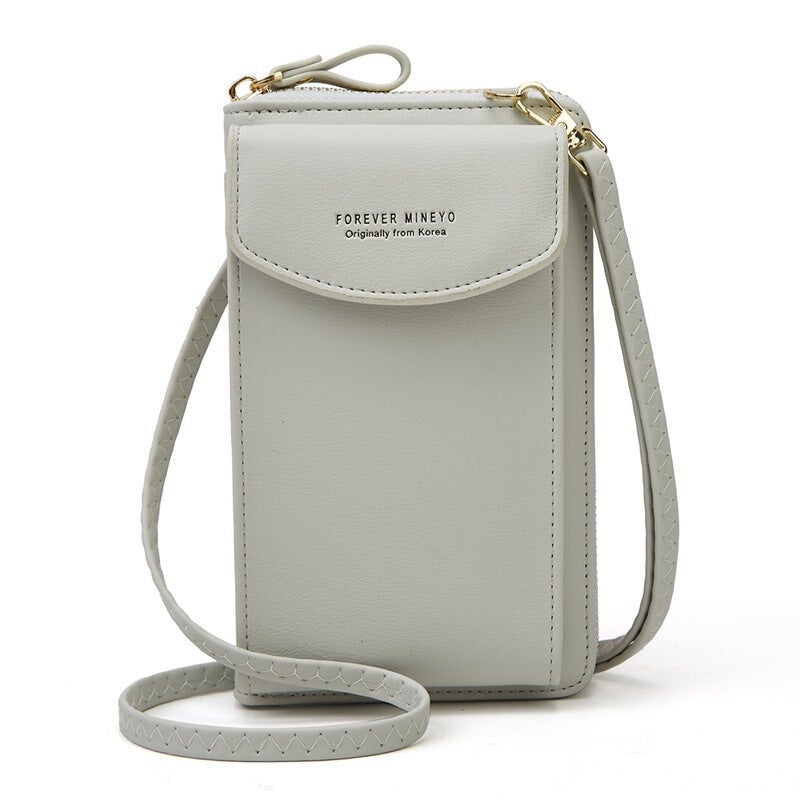 Multifunctional Solid Color PU Leather Wallet, RFID Blocking Design Portable Daily Storage Purse for Cards Cash Coin Business Use - Image 1
