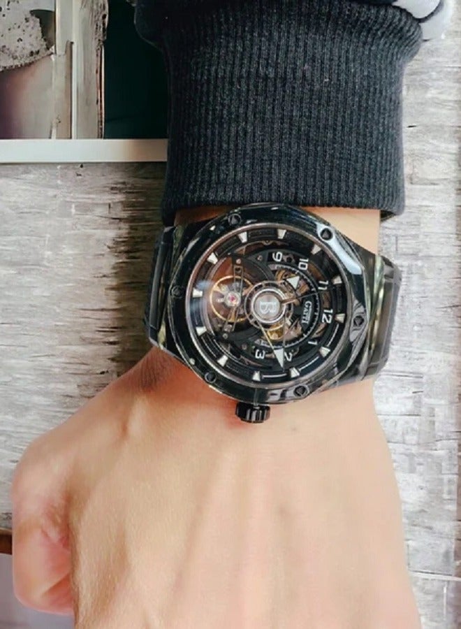 bonest gatti BG5806-A1, Automatic Men Watches, Black Rubber Strap  - Image 2