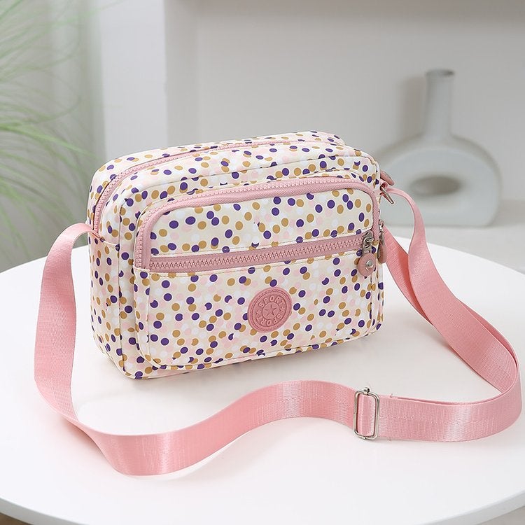 Women's Messenger Bag Shoulder Bag Oxford Fabric Canvas Nylon Cloth Middle-aged and Elderly Women's Bag Mother's Bag Women's Bag - Image 1