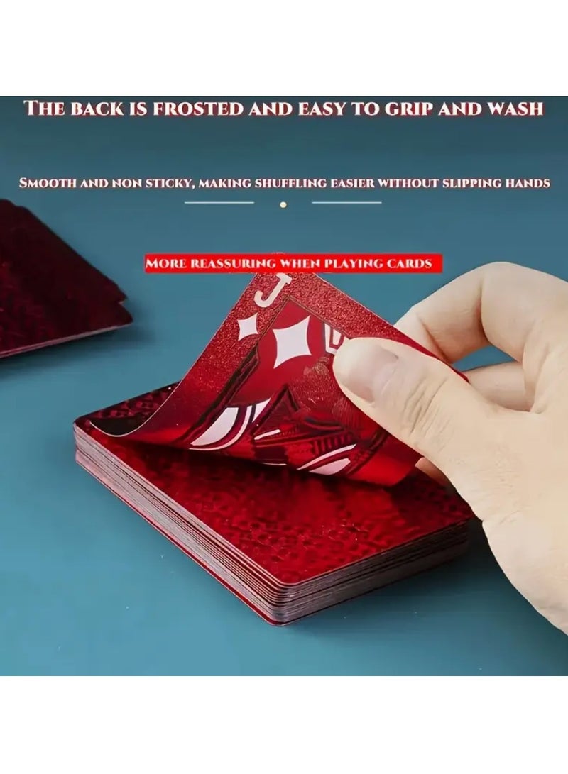 أوراق لعب مقاومة للماء | كروت لعب فاخرة | أوراق بلاستيكية للعب | ورق شدة قابل للغسل | أوراق لعب معدنية | أوراق لعب للحفلات | ألعاب طاولة | ورق لعب سميك | كوتشينة بلاستيك | أوراق شدة بتصميم فاخر | ورق بلوت | بلوت - Image 3