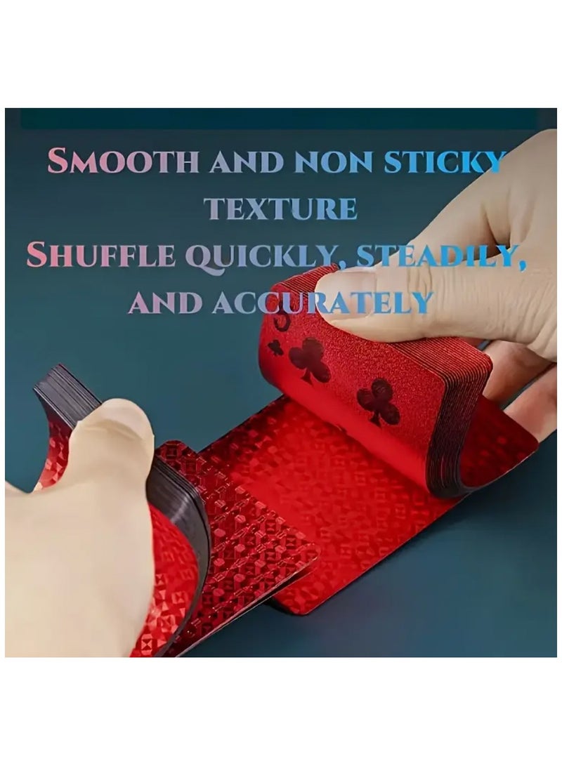 أوراق لعب مقاومة للماء | كروت لعب فاخرة | أوراق بلاستيكية للعب | ورق شدة قابل للغسل | أوراق لعب معدنية | أوراق لعب للحفلات | ألعاب طاولة | ورق لعب سميك | كوتشينة بلاستيك | أوراق شدة بتصميم فاخر | ورق بلوت | بلوت - Image 4