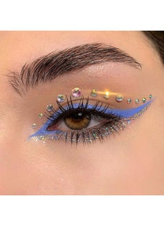 Divawoo 9 Sheets Bindi Dots Face Gems Face Jewels-Crystal Rainbow Heart Pearl Rhinestones For Women Eye Makeup Festival Accessory Nail Art Decoration  - Image 4