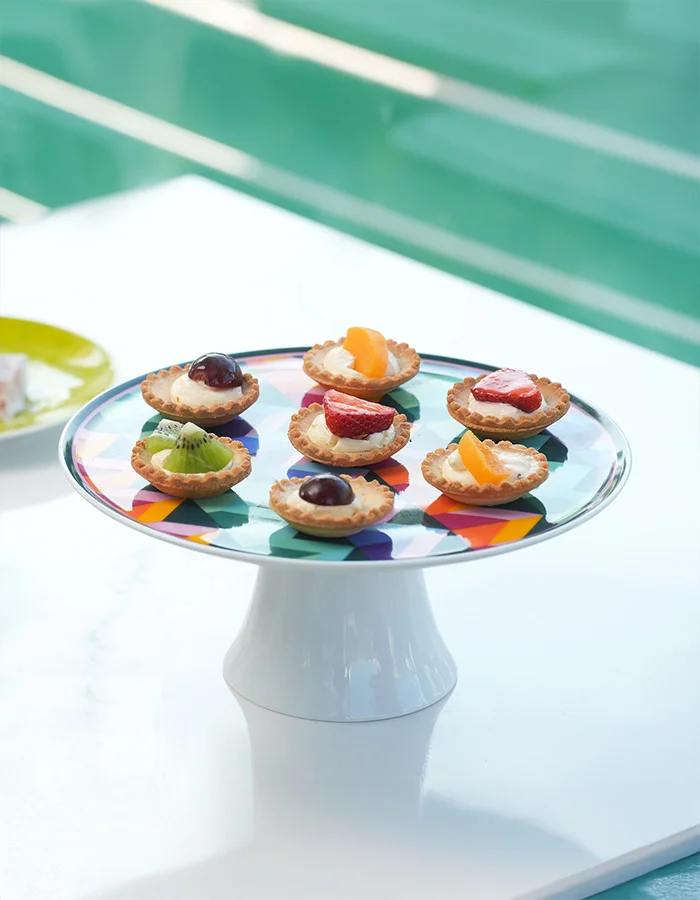 Silsal Bahja Cake Stand & 4 Dessert Plates Gift Box - Silsal x Maison Mishmashi