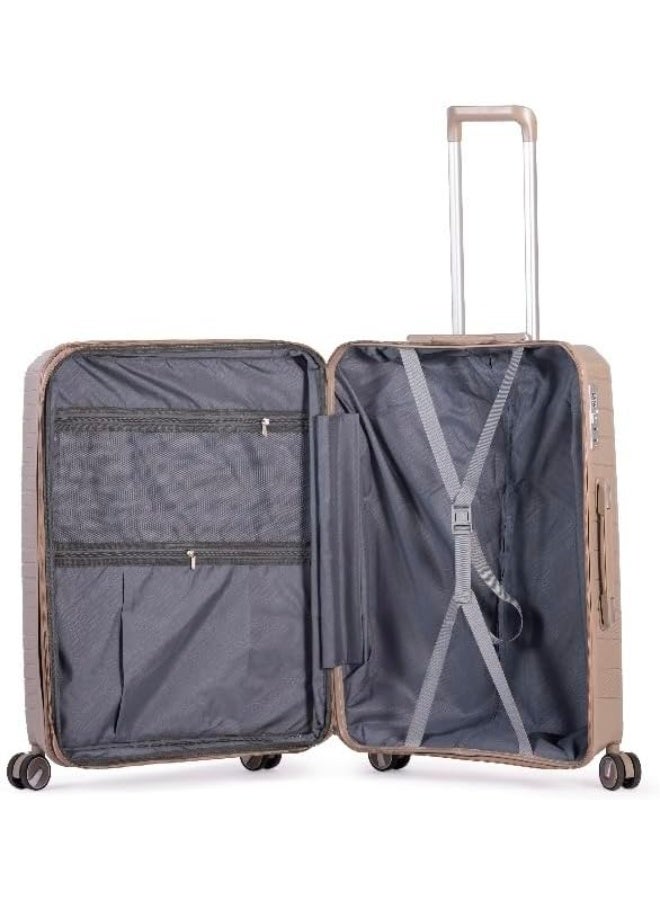Premium 3-Piece Anti-Breakage Travel Bag Set - Ultra-Durable Hardshell Luggage Collection with Reinforced Structure - High-Impact Resistant Trolley Set with 360° Spinner Wheels - Image 2