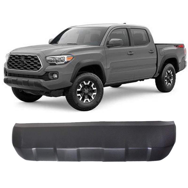 Front Lower Bumper Valance Panel Skid Plate Black Replacement for Tacoma 2016 2017 2018 2019 2020 Replacement for 5391104210 Replacement for TO1095205