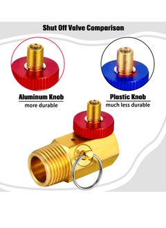 Excefore Air Tank Repair Kit Including Safety Valve, with Pressure Gauge and 4 Feet Air Tank Hose Assembly kit for Portable Carry Tank, 0-200 PSI Pressure Gauge  - Image 2
