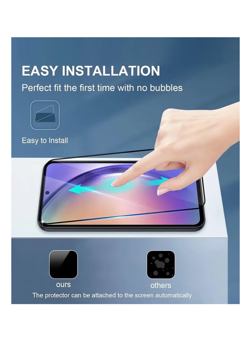 DUSALA Vivo X200 FE Screen Protector | Tempered Glass Compatible with vivo X200 FE | Screen Protector Full HD Quality Tempered Glass Anti-Scratch Edge to Edge Coverage with Easy Installation Kit - Black - Image 5