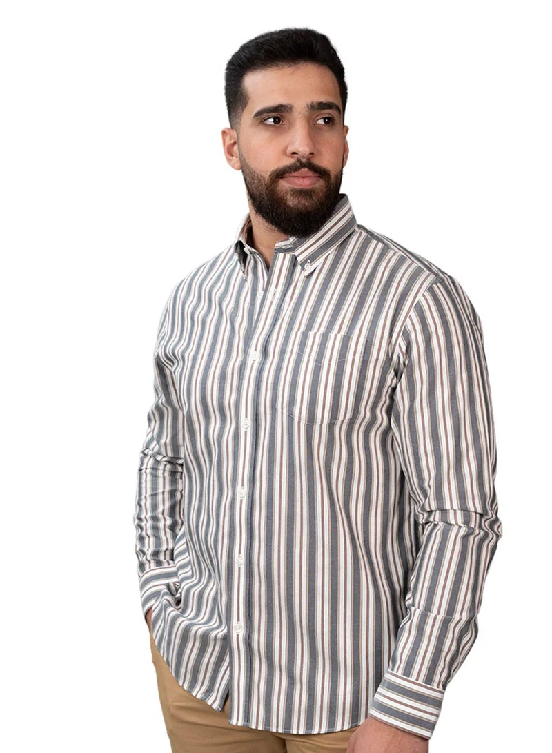 Men's Wrinkle-Free Long Sleeve Cotton Oxford Shirt
