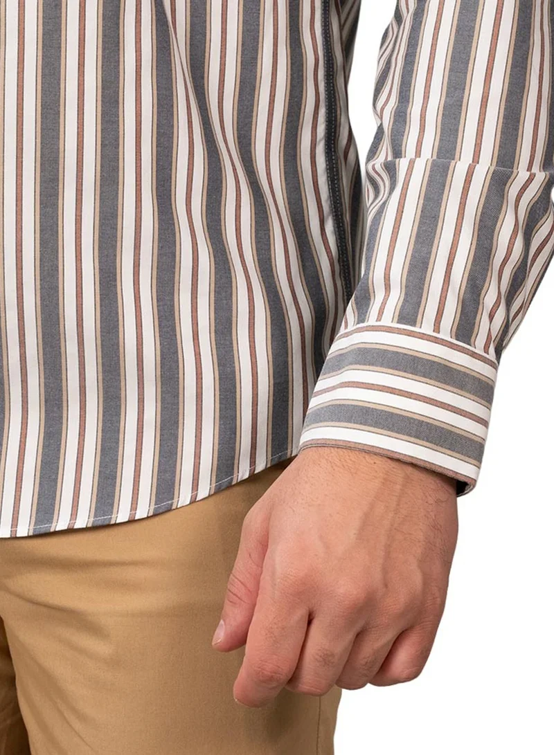 GIORDANO  Men's Wrinkle-Free Long Sleeve Cotton Oxford Shirt for Men | Best Price UAE