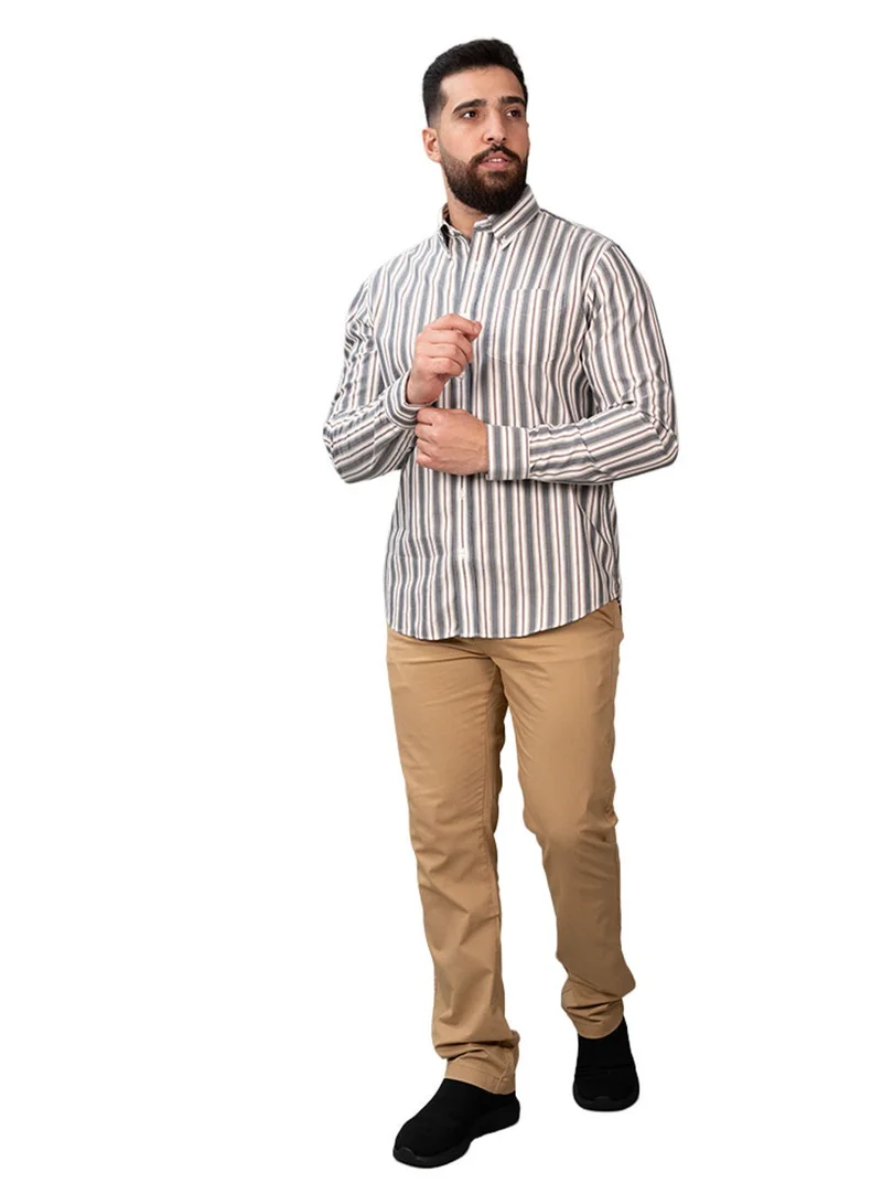 GIORDANO  Men's Wrinkle-Free Long Sleeve Cotton Oxford Shirt for Men | Best Price UAE