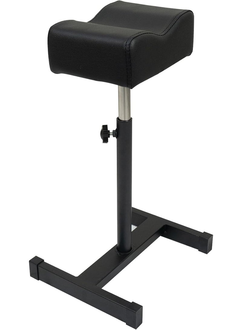 Meishida Pedicure Manicure Footrest, Foot Massage Manicure Nail Beauty Stool Stand, Adjustable Seat Height Footstool for Home And Beauty Salon Spa (Black)  - Image 1