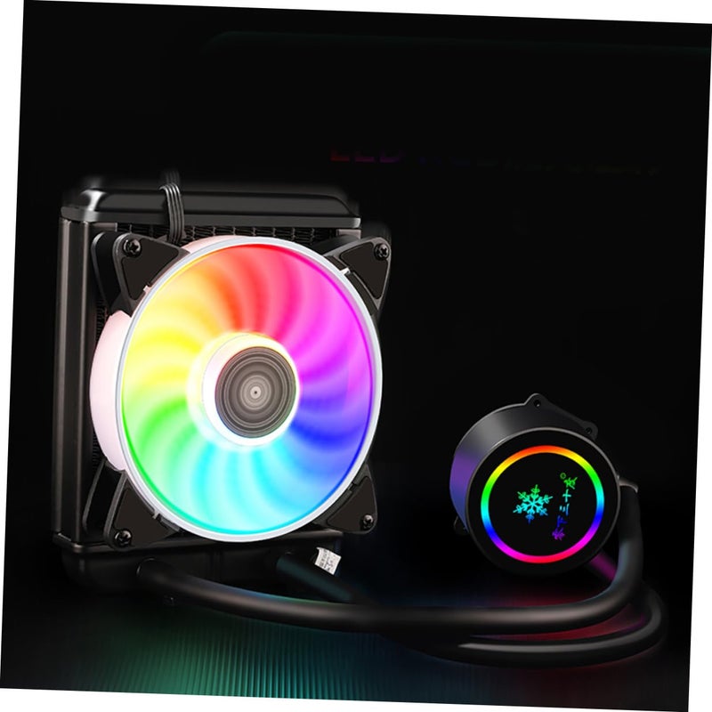 120 مم مبرد سائل RGB لوحدة المعالجة المركزية عالي الأداء نظام تبريد مائي لسطح المكتب للألعاب وتجاوز السرعة القصوى - Image 5