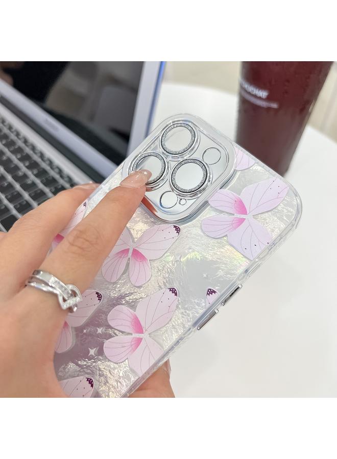 إيروريكس جراب لهاتف iPhone 14 Pro مصنوع من مادة TPU مع سوار معصم على شكل فراشة مطلي بطبقة من فيلم عدسة لامع - Image 5