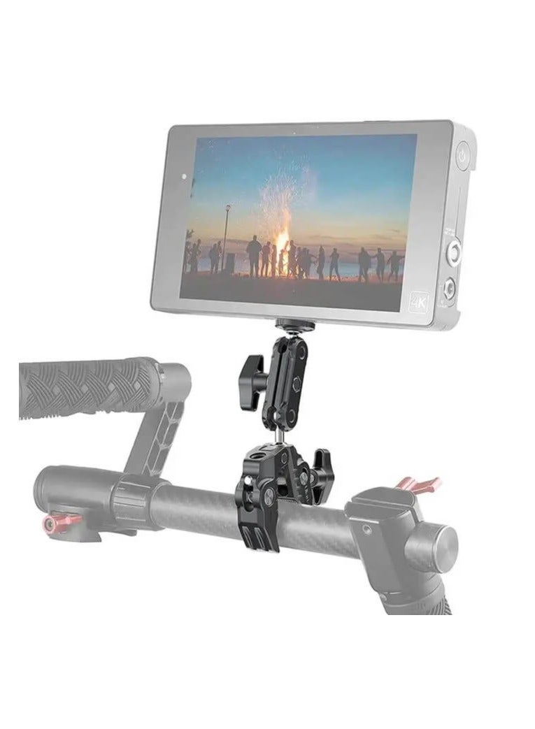 Super Camera Clamp Mount 360 Degree Ballhead Magic Arm Head Adapter for Display Monitors, Fill Lights, Cameras - Image 5
