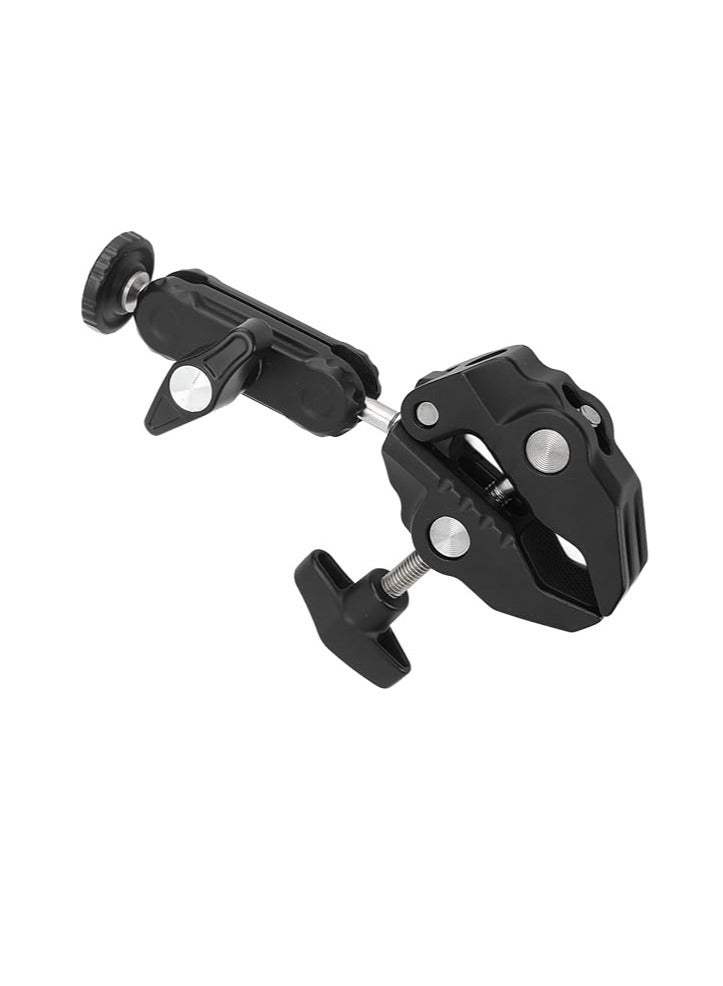 Super Camera Clamp Mount 360 Degree Ballhead Magic Arm Head Adapter for Display Monitors, Fill Lights, Cameras - Image 3