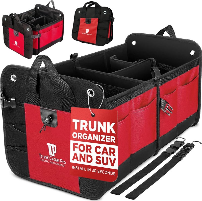 TrunkCratePro Collapsible Portable Multi Compartments Trunk Organizer - Image 1