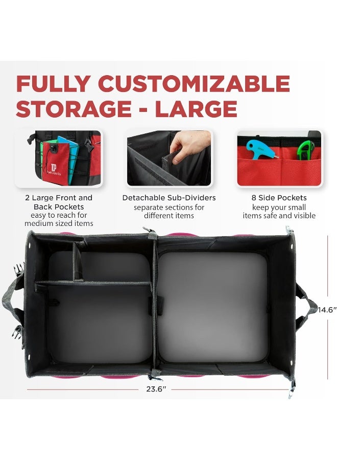 TrunkCratePro Collapsible Portable Multi Compartments Trunk Organizer - Image 2