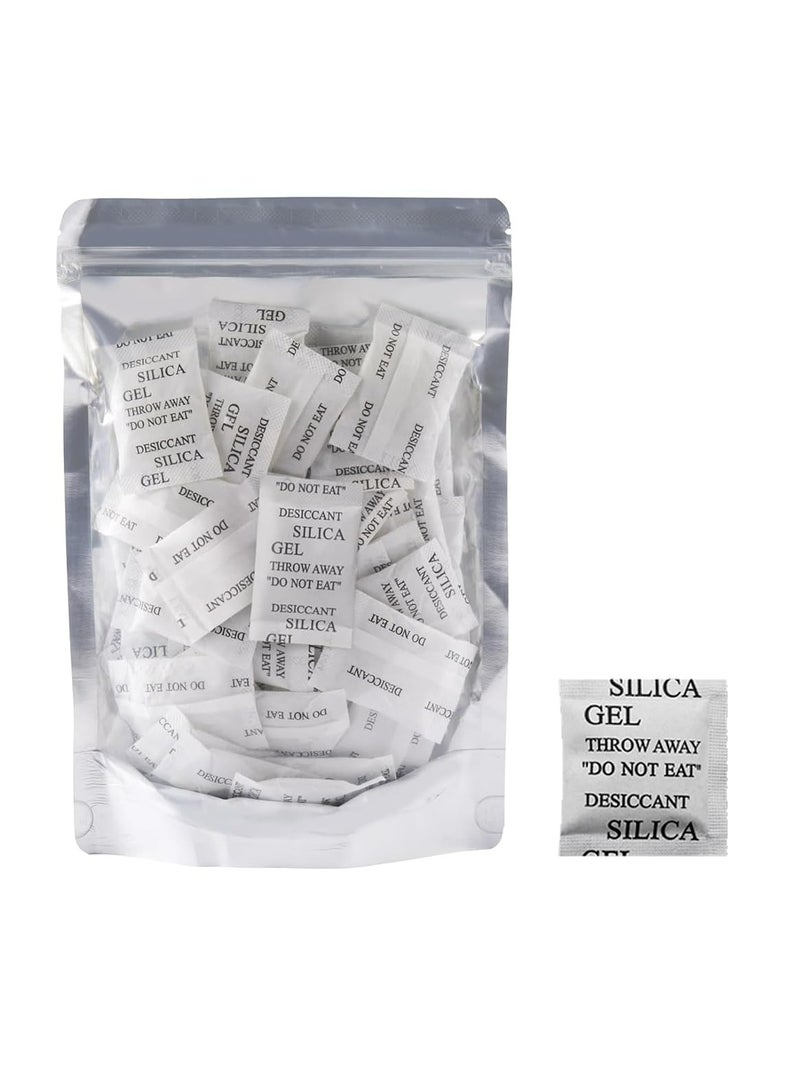 CMGTYYD. 200 قطعة من حزم هلام السيليكا المجفف، حزم هلام السيليكا، ممتص الرطوبة بدرجة الطعام، أكياس مجففة لإزالة الرطوبة للأغذية والمجوهرات والأحذية وتخزين الإلكترونيات - Image 1