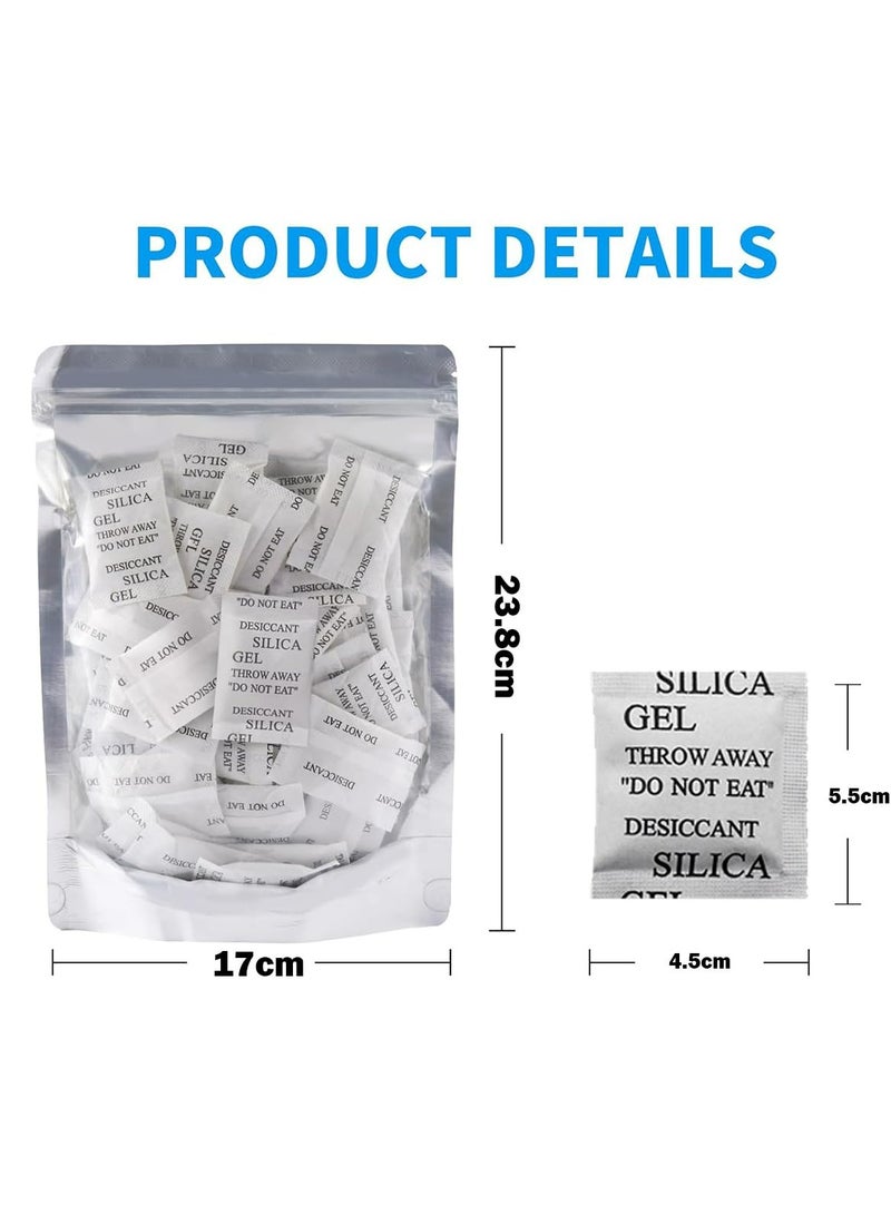 CMGTYYD. 200 قطعة من حزم هلام السيليكا المجفف، حزم هلام السيليكا، ممتص الرطوبة بدرجة الطعام، أكياس مجففة لإزالة الرطوبة للأغذية والمجوهرات والأحذية وتخزين الإلكترونيات - Image 2