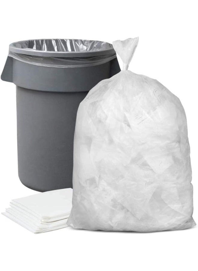 إس إن إتش باكينج أكياس قمامة شفافة، عبوة من 10 قطع، 95 × 120 سم، أكياس سلة مهملات المطبخ سعة 70 جالونًا - Image 1