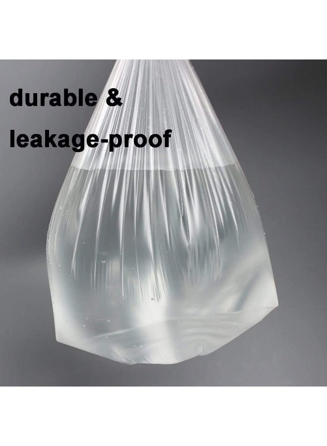 إس إن إتش باكينج أكياس قمامة شفافة، عبوة من 10 قطع، 95 × 120 سم، أكياس سلة مهملات المطبخ سعة 70 جالونًا - Image 4
