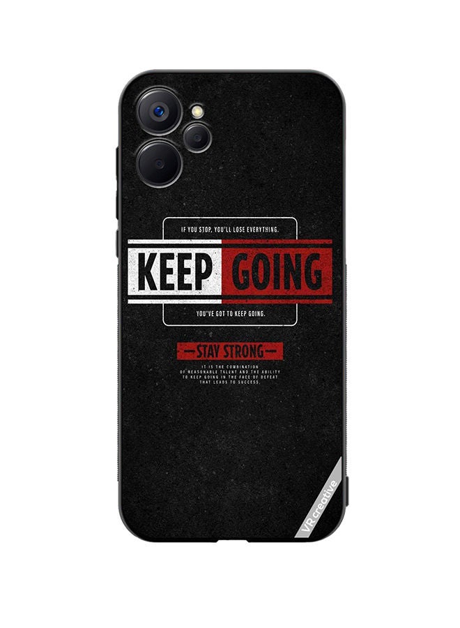 VR CREATIVE Protective Case Cover For Realme 9i 5G Keep Going Design Multicolour - Image 1